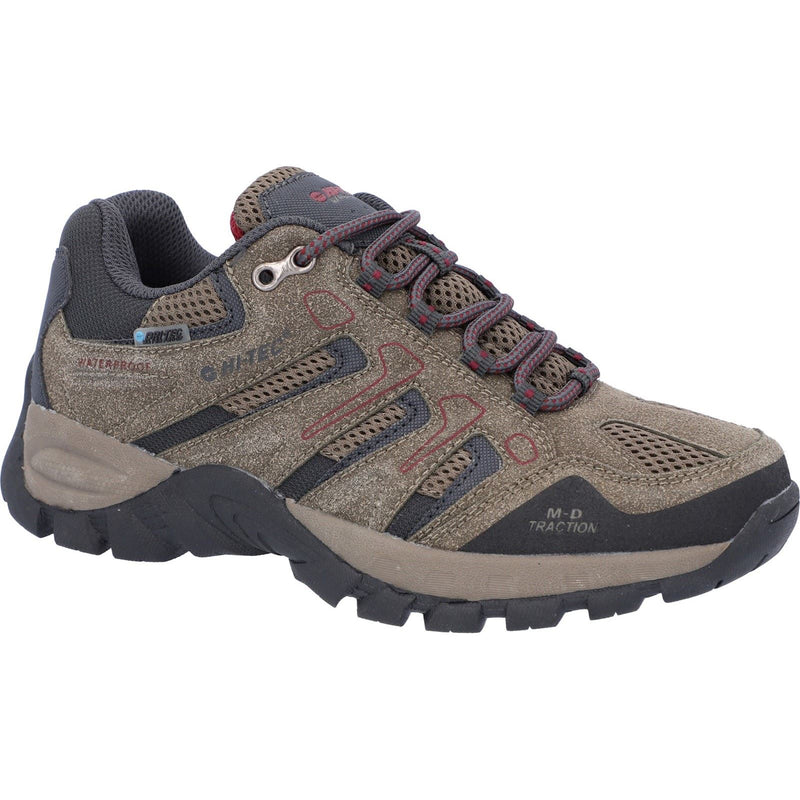 Hi-Tec Torca Low Chaussures De Randonnée Pour Femme En Maille Couleur Taupe Foncé/charbon