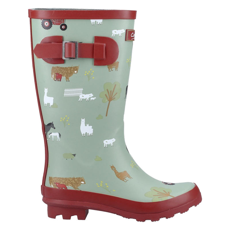 Cotswold Farmyard Junior Bottes En Caoutchouc De Ferme Wellington