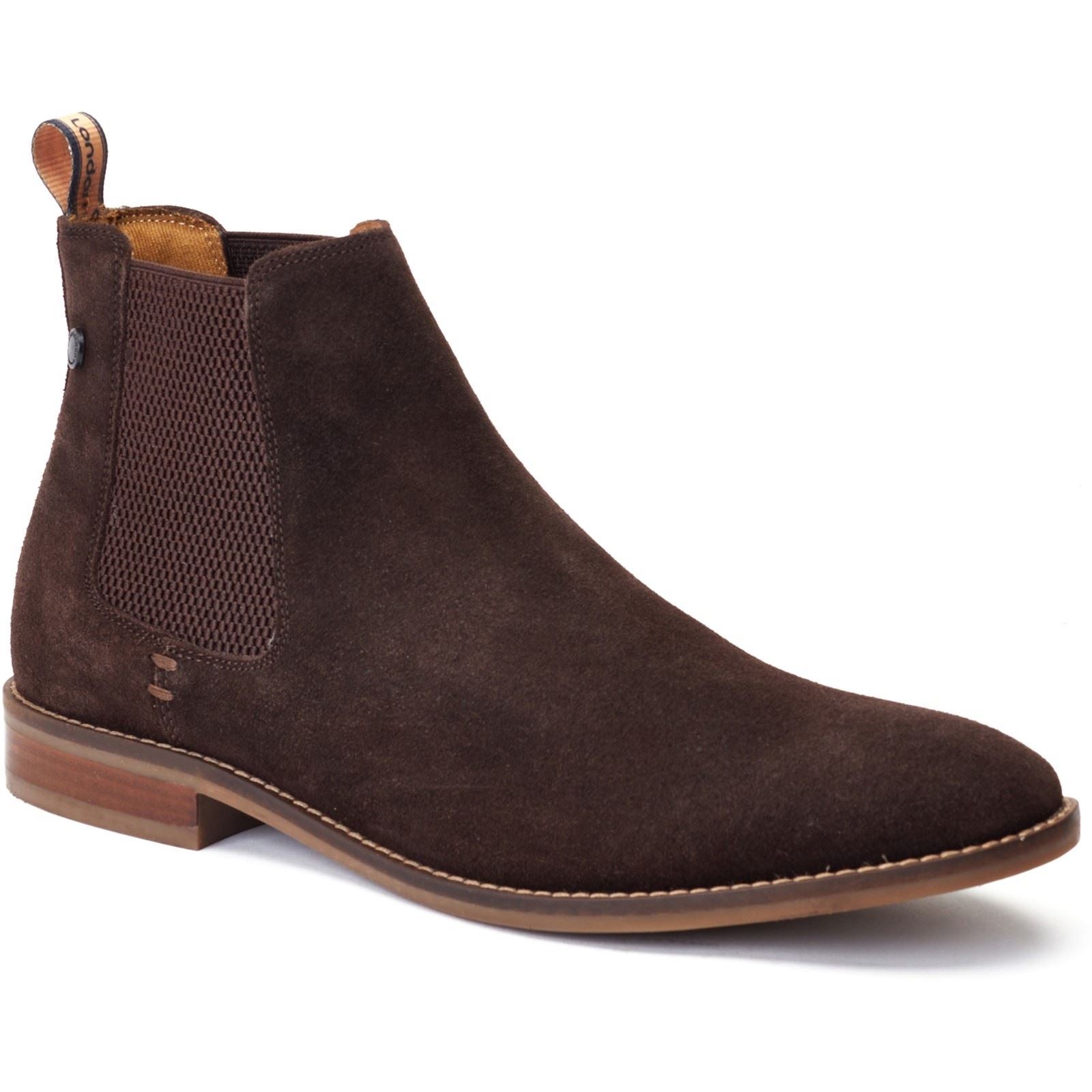 Base London Virgil Bottes En Cuir Brûlé Marron Pour Homme