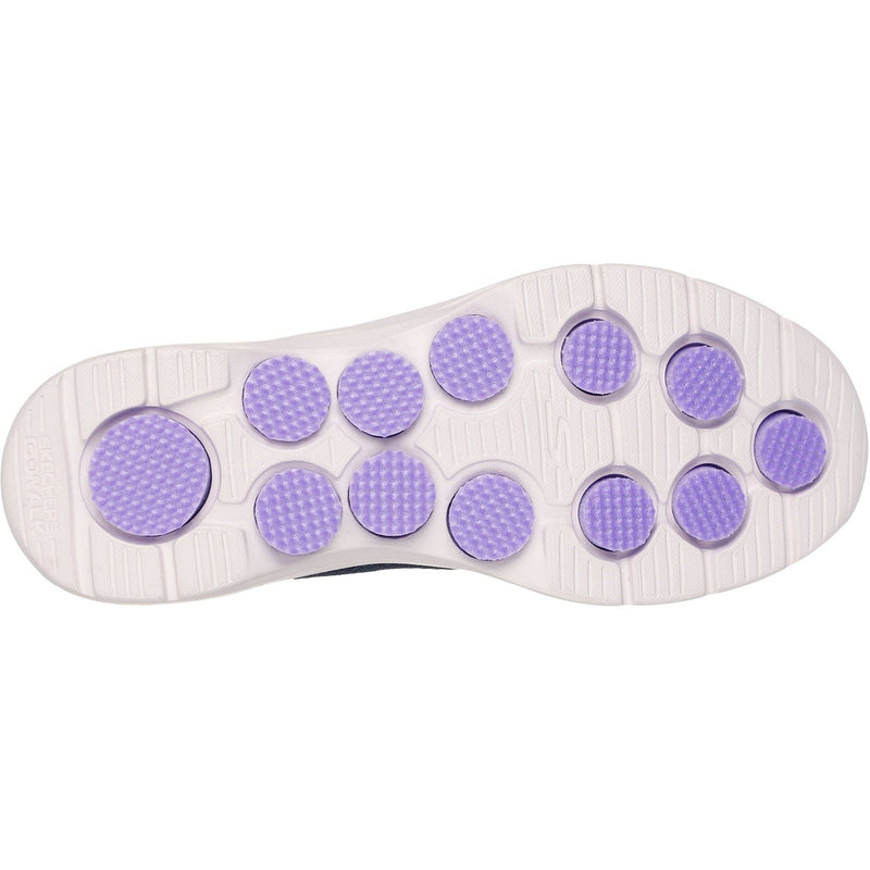Skechers Go Walk 7 Kaylor Chaussures De Sport En Polyester Pour Femme, Bleu Marine/Violet