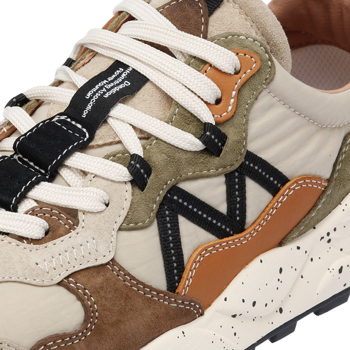 Flower Mountain Lenzan Baskets En Daim Beige Pour Hommes