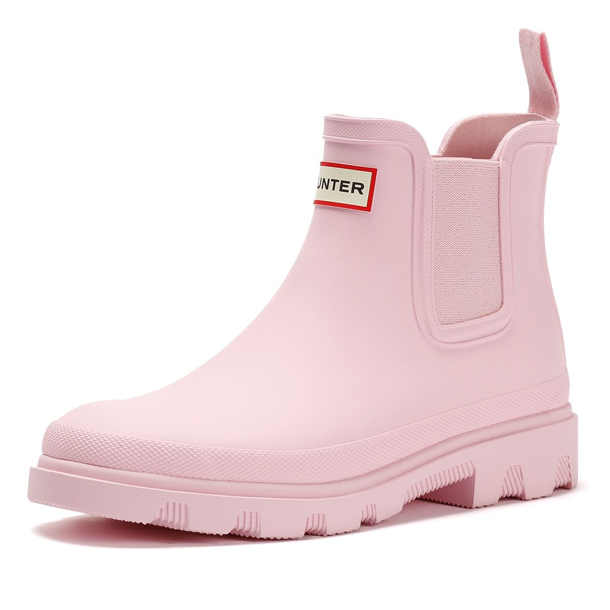 Hunter Downpour Chelsea Bottes De Pluie En Caoutchouc Pour Femmes Roses