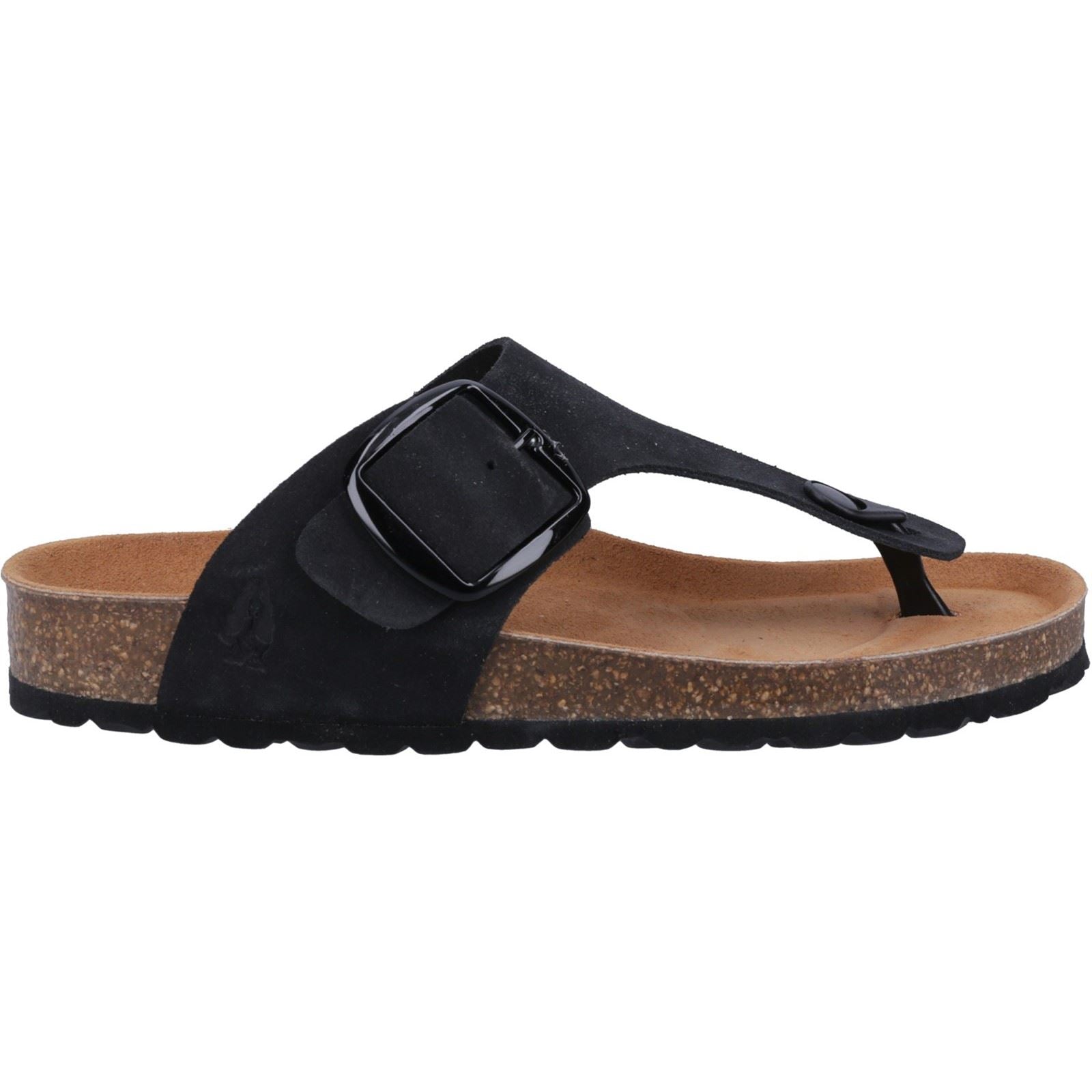 Hush Puppies Billie Sandales Noires Pour Femmes En Suède