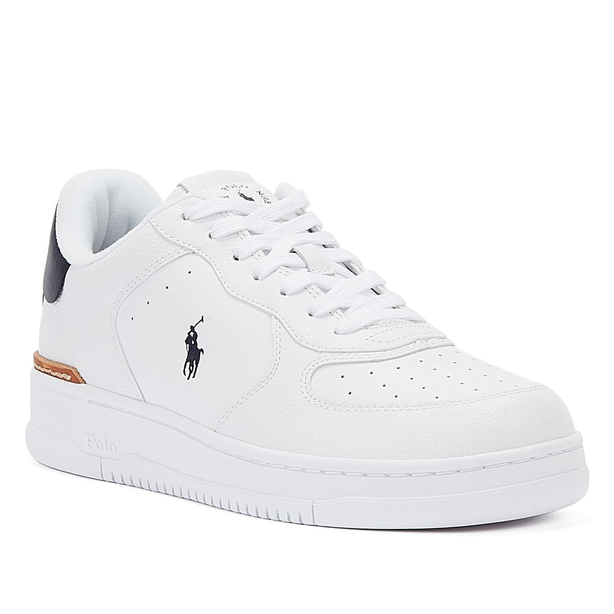 Ralph Lauren Baskets Basses Pour Hommes Masters Crt-Sneakers Blanches