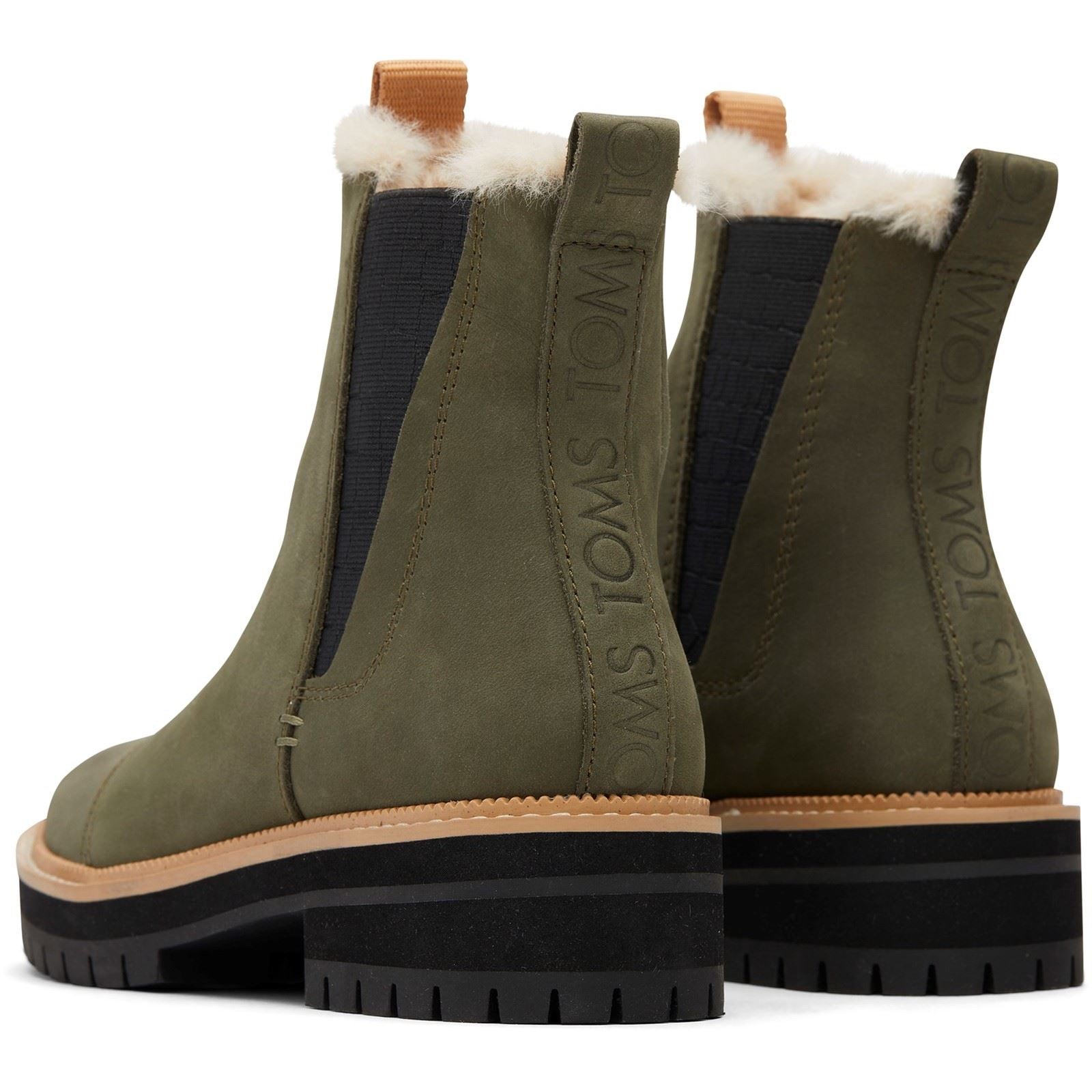 TOMS Dakota Bottes En Nubuck Huilé Olive Pour Femmes