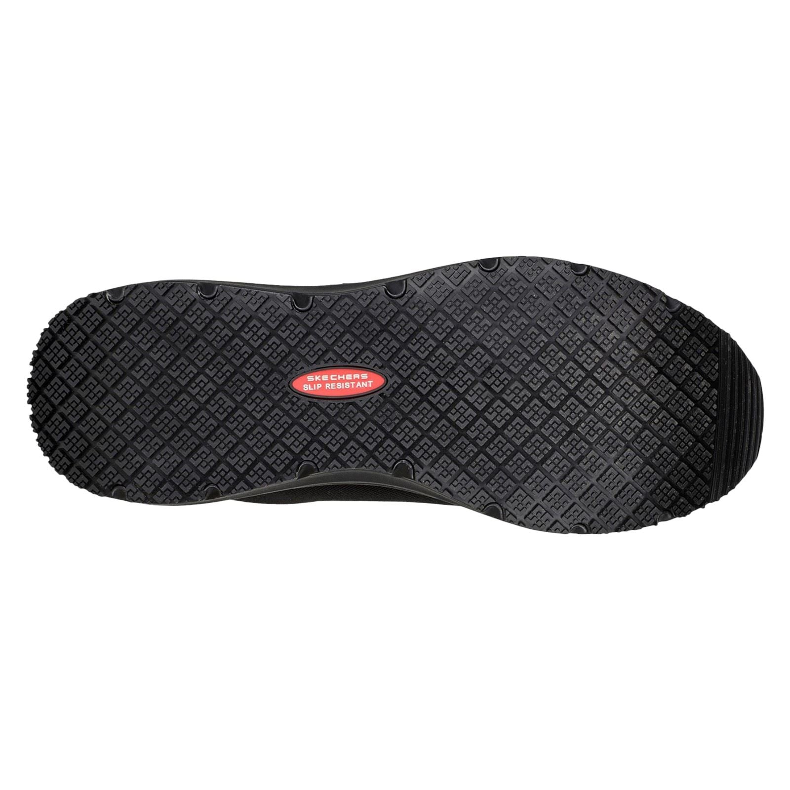Skechers Workwear Ulmus SR Safety Toe Baskets De Sécurité Noires En Maille Pour Hommes