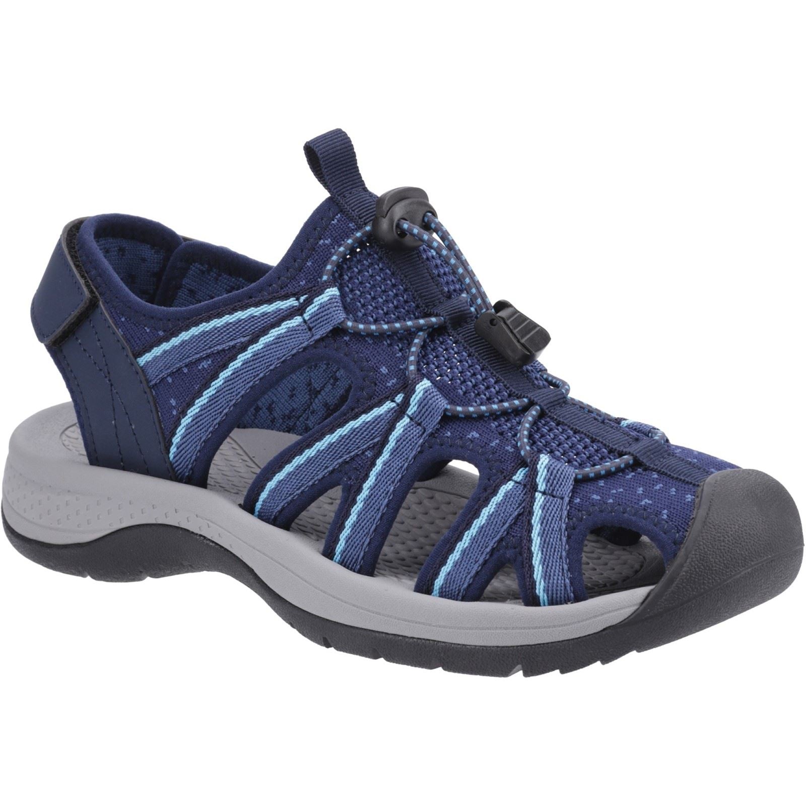 Cotswold Upton Sandales Pour Femmes En Marine/Turquoise