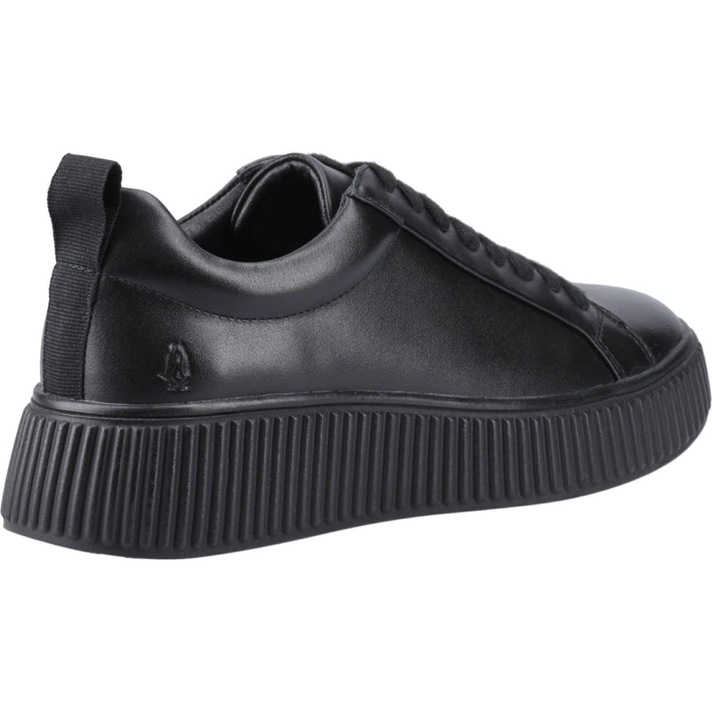 Hush Puppies Harlow Chaussures De Sport Pour Femmes En Cuir Noir/noir