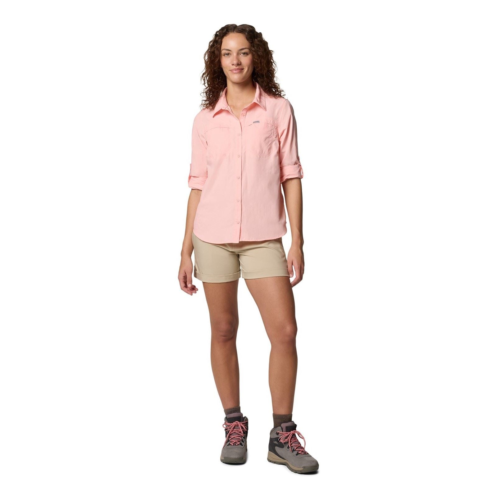 Columbia Silver Ridge Utility Short Shorts De Randonnée Pour Femmes En Polyester Marron