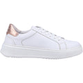 Hush Puppies Camille Baskets Blanches En Cuir Pour Femmes