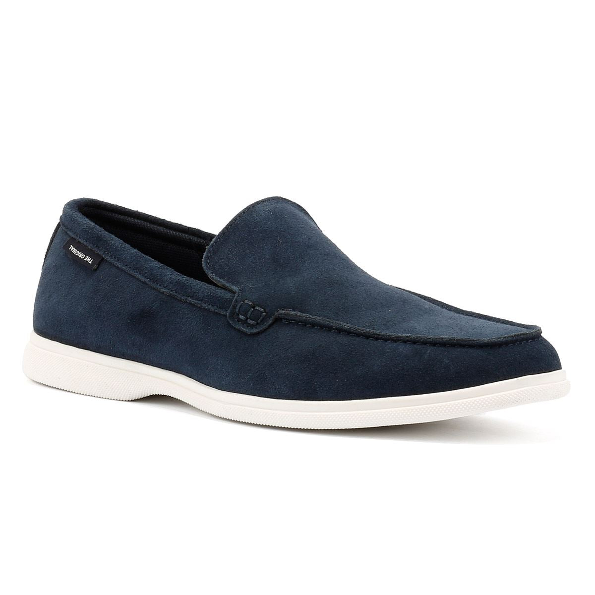 Ben Sherman Amarillo Chaussures Basses Bleues Pour Hommes En Suède