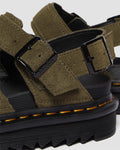 Dr. Martens Voss II Bronx Sandales Vertes Pour Femmes En Suède