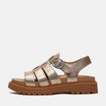 Timberland Clairemont Way Fisherman Sandales En Cuir Doré Pour Femme
