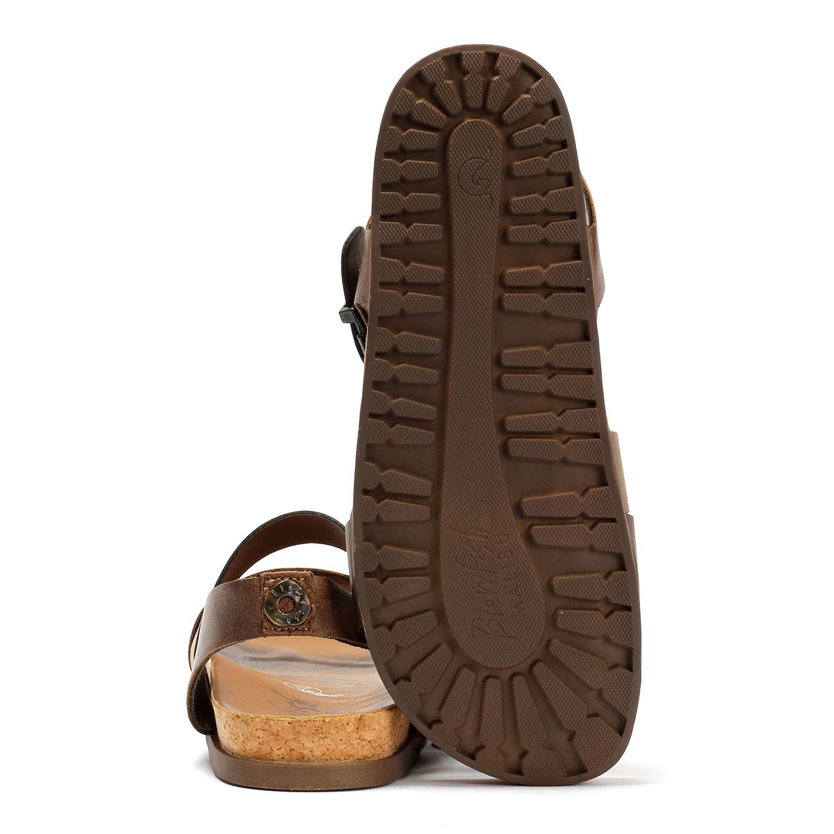 Blowfish Malibu Lance Sandales Brunes Pour Femmes