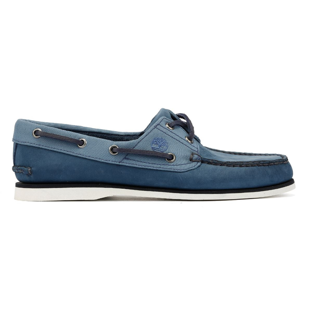 Timberland Classic 2 Eye Chaussures À Lacets Bleues Pour Hommes En Cuir