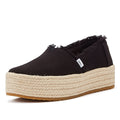 TOMS Canvas Valencia Femmes Black Espadrilles