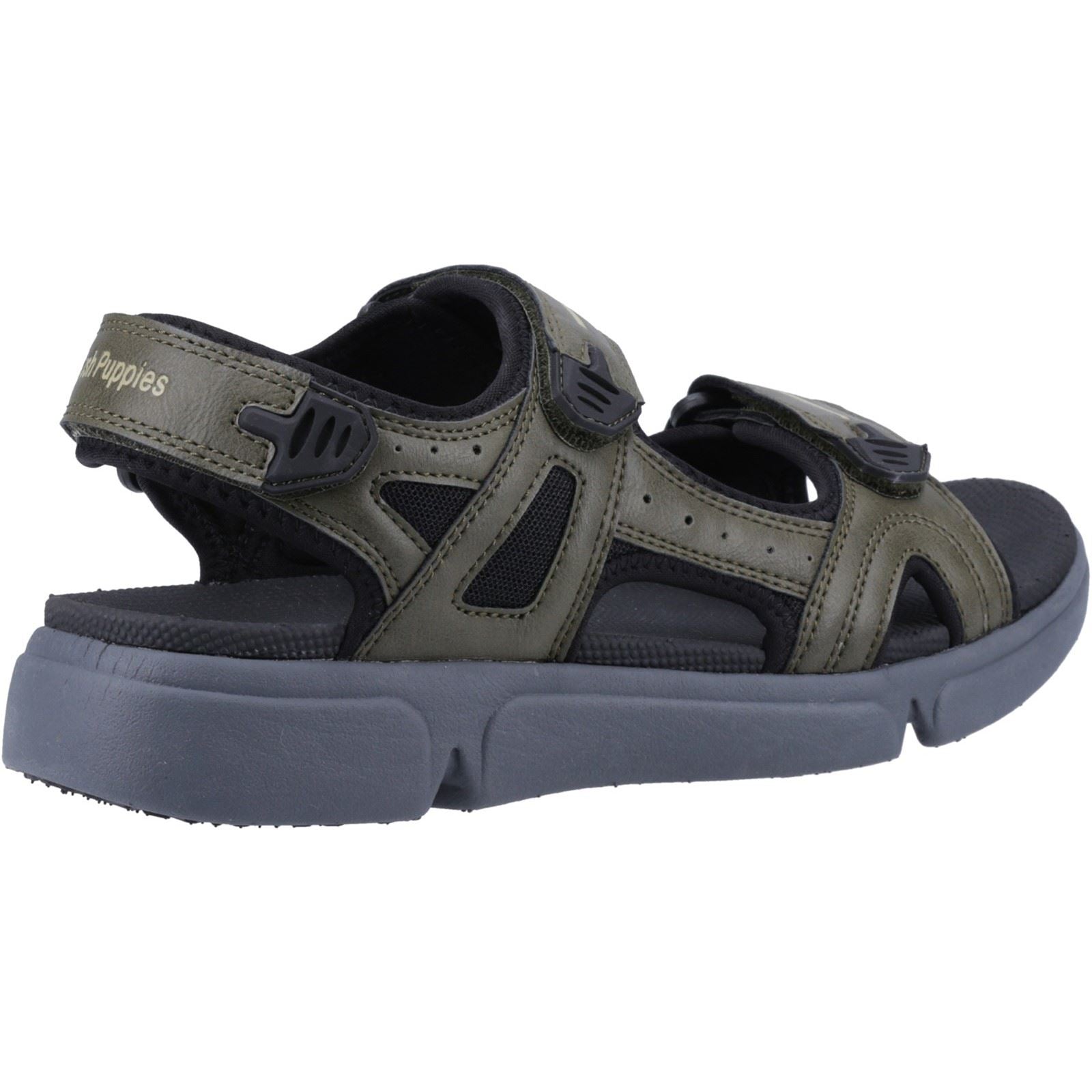 Hush Puppies Castro Sandales Homme En Polyuréthane Kaki