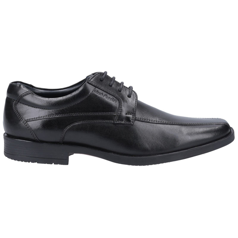 Hush Puppies Brandon Chaussures En Cuir Noir À Lacets Pour Hommes