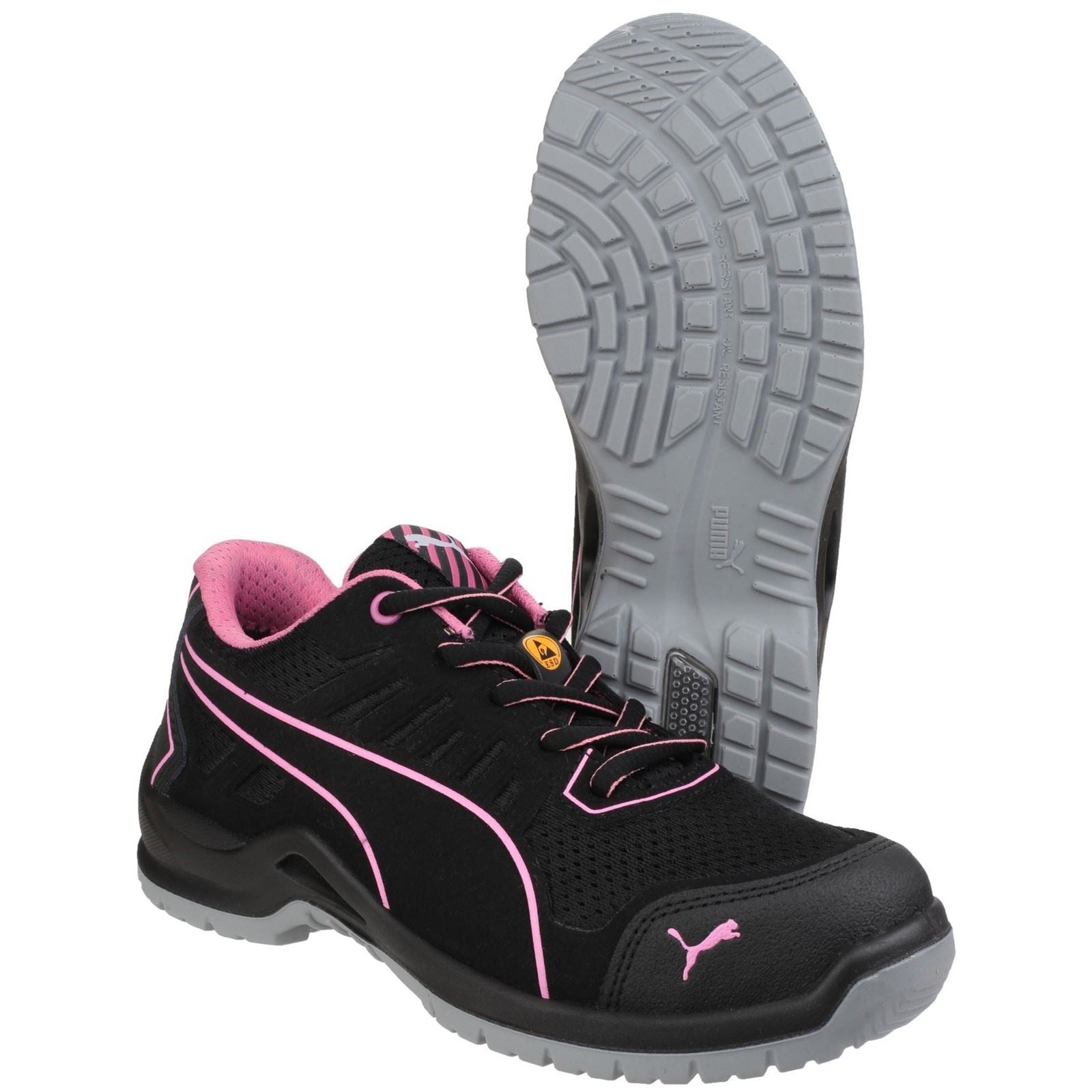 Puma Safety Baskets De Sécurité Noires Pour Femmes Fuse Tech Textile