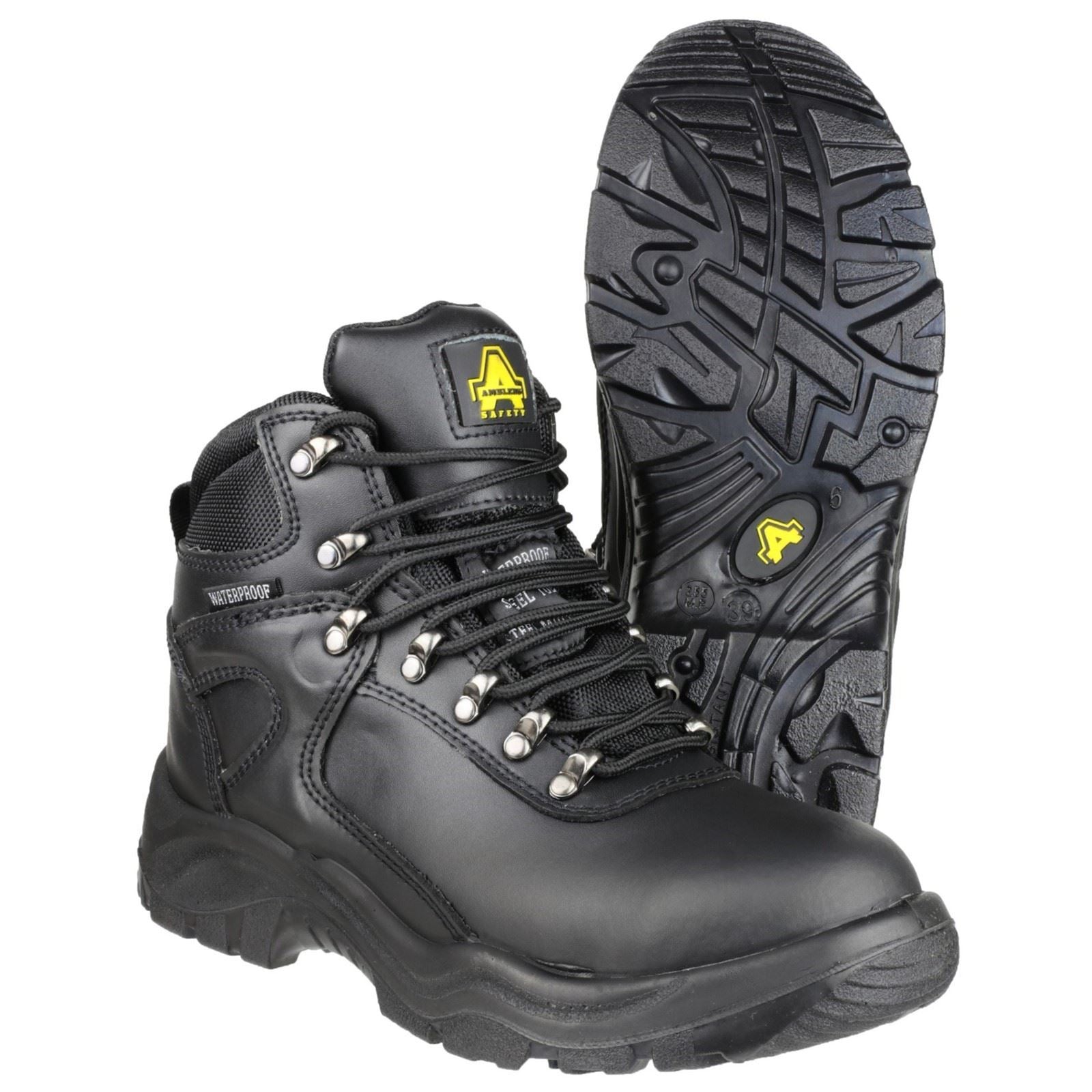 Amblers Safety Bottes De Sécurité En Cuir Noires Fs218