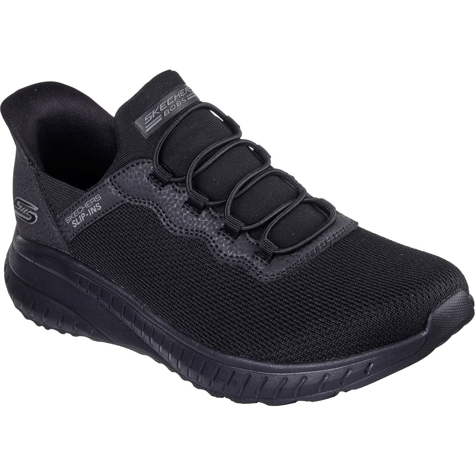 Skechers BOBS Sport Squad Chaos Sneakers Noires Pour Femmes En Textile