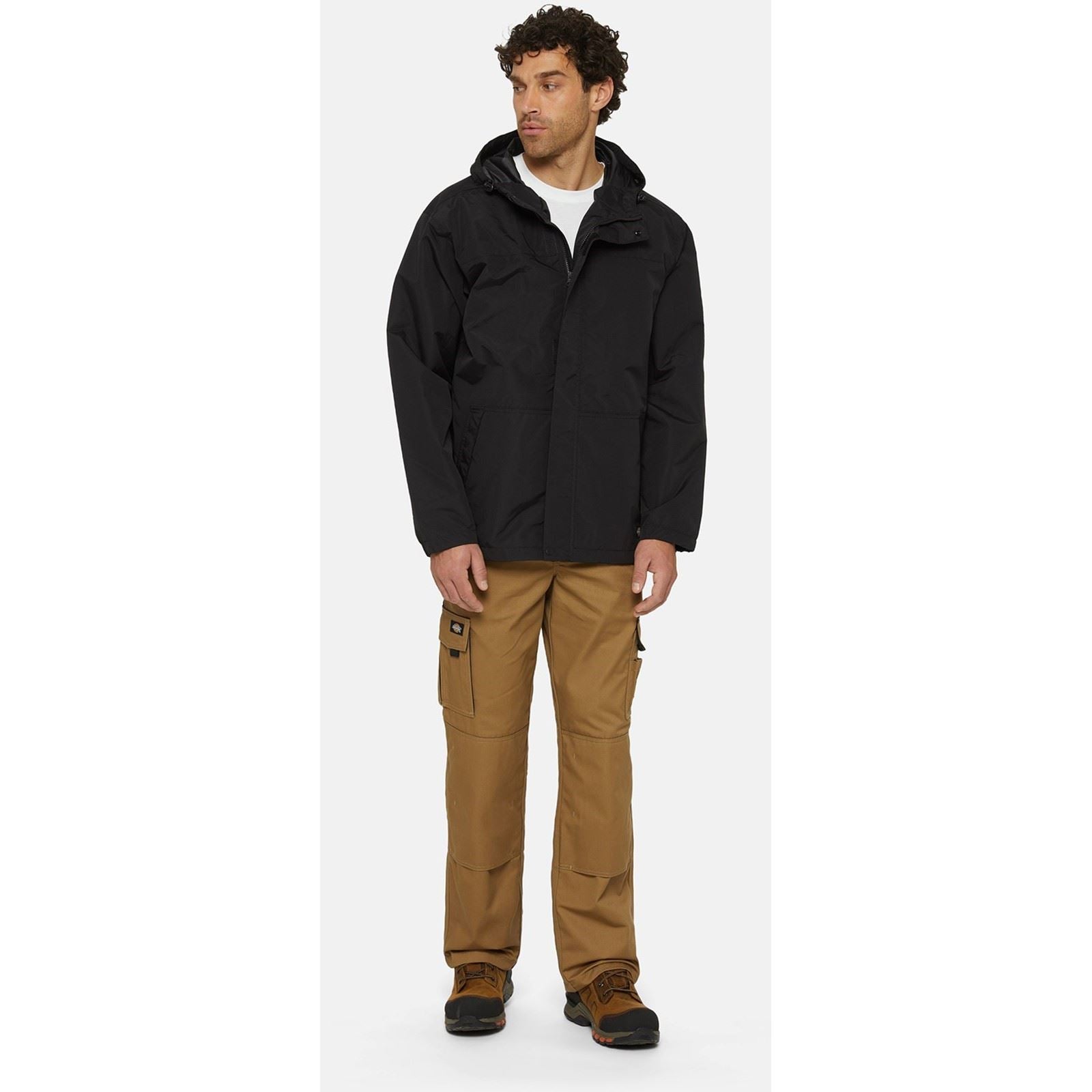 Dickies Waterproof Veste De Pluie Noire Pour Hommes