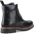 Hunter Loch Brogue Bottines En Cuir Pour Hommes Noires