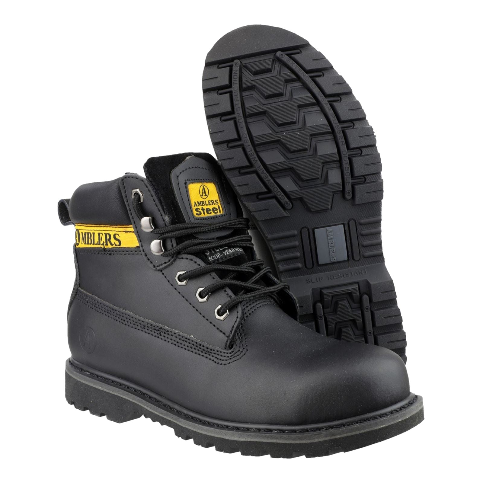 Amblers Safety Bottes De Sécurité En Cuir Noir Fs9