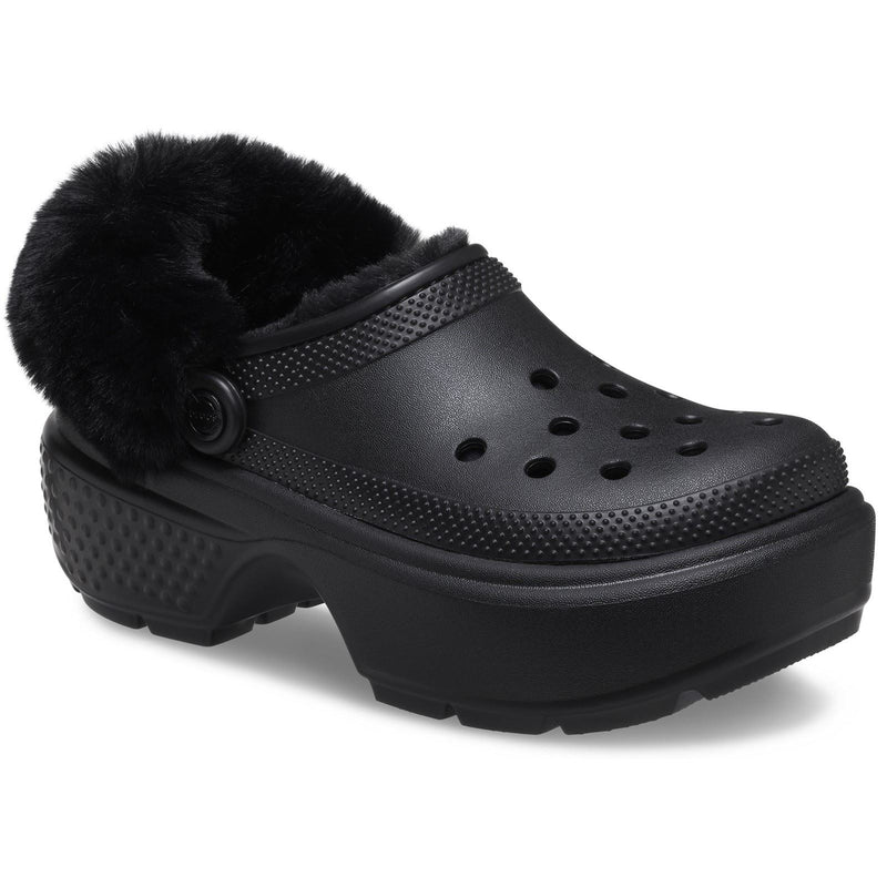 Crocs Stomp Lined Les sabots noirs pour femmes Eva.