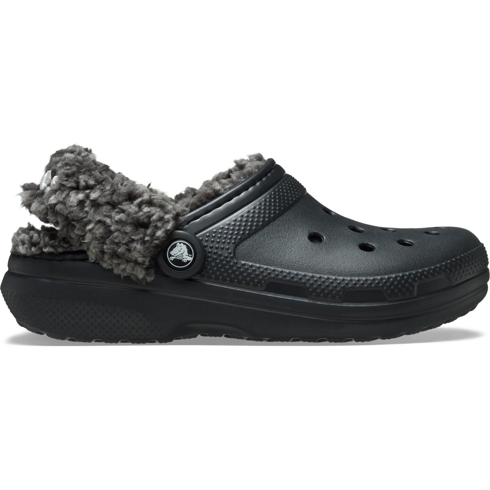Crocs Classic Fleece Lined Sabots Noirs En Thermoplastique Pour Homme
