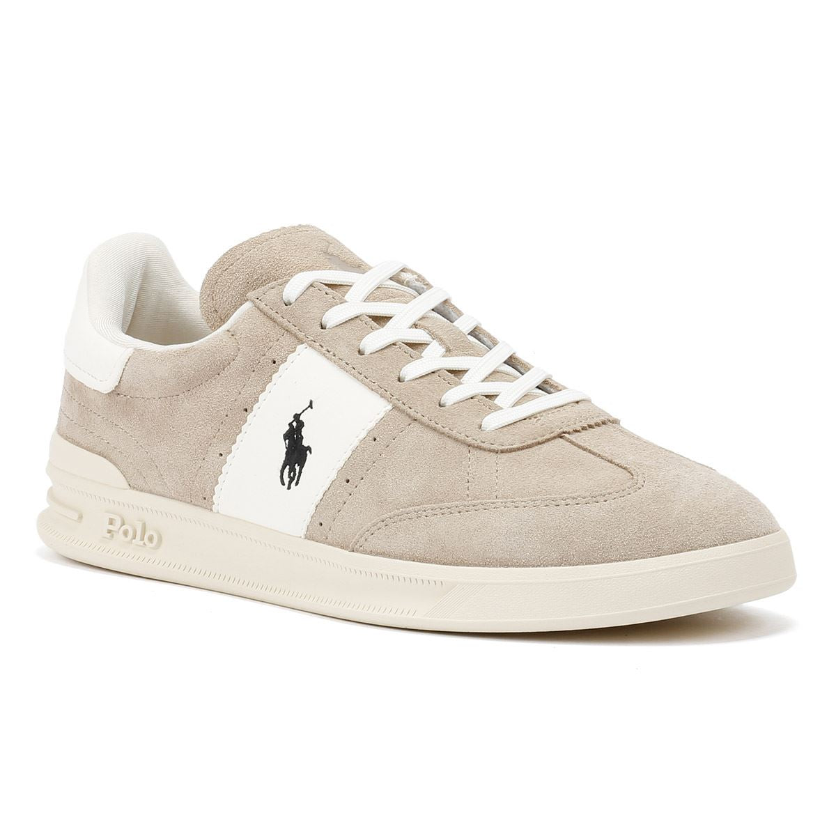 Polo Ralph Lauren Heritage Aera Baskets En Daim Beige
