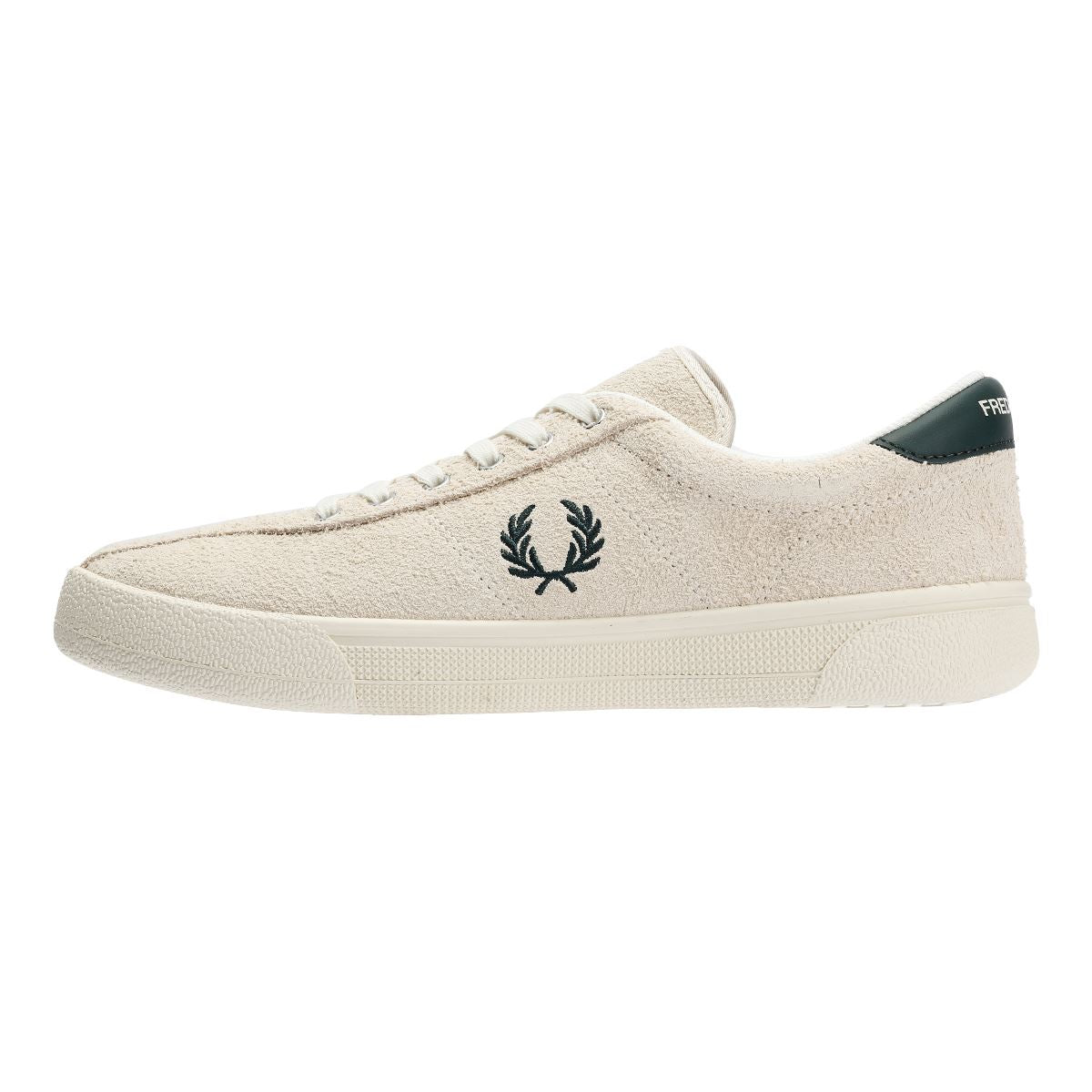Fred Perry Tennis Shoe Baskets Blanches Pour Hommes Suede