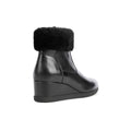 Geox Anylla Bottes Noires En Cuir Nappa Bovin Pour Femme