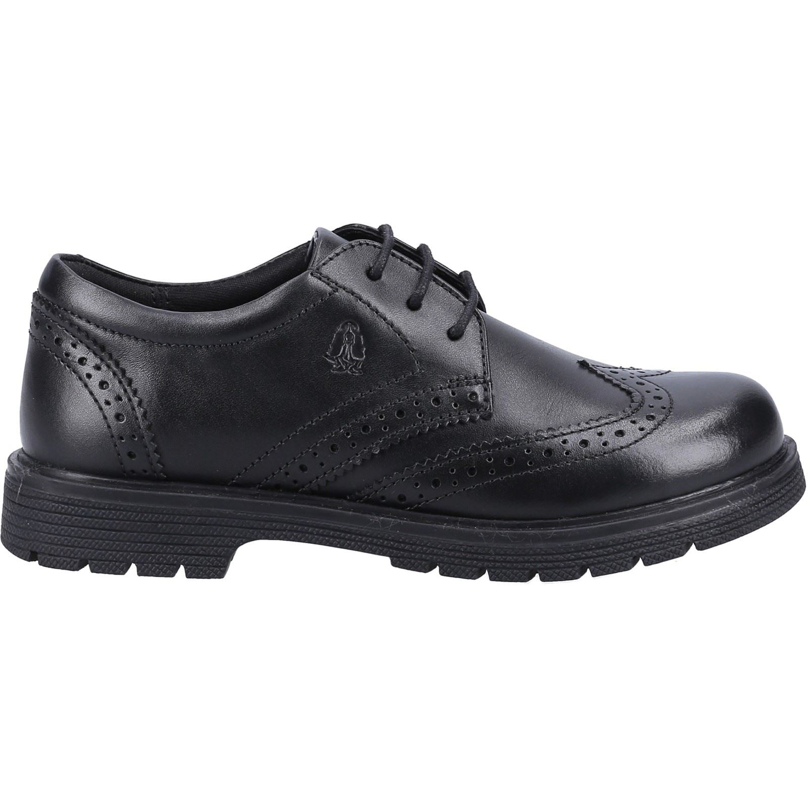 Hush Puppies SALLY SENIOR Chaussures Noires Pour Filles En Cuir