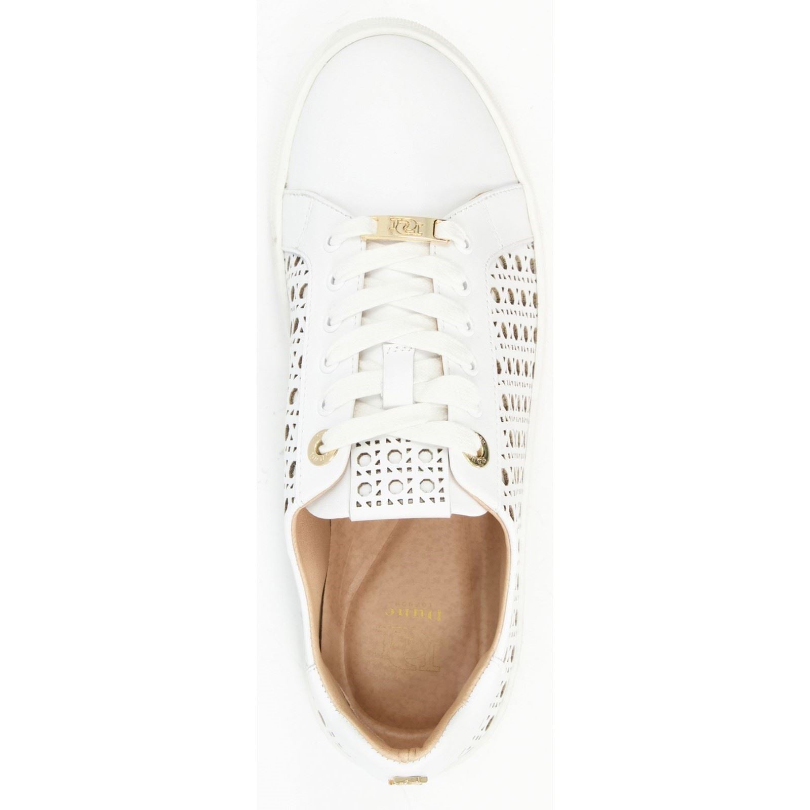 Dune Ease Baskets Blanches En Cuir Pour Femmes