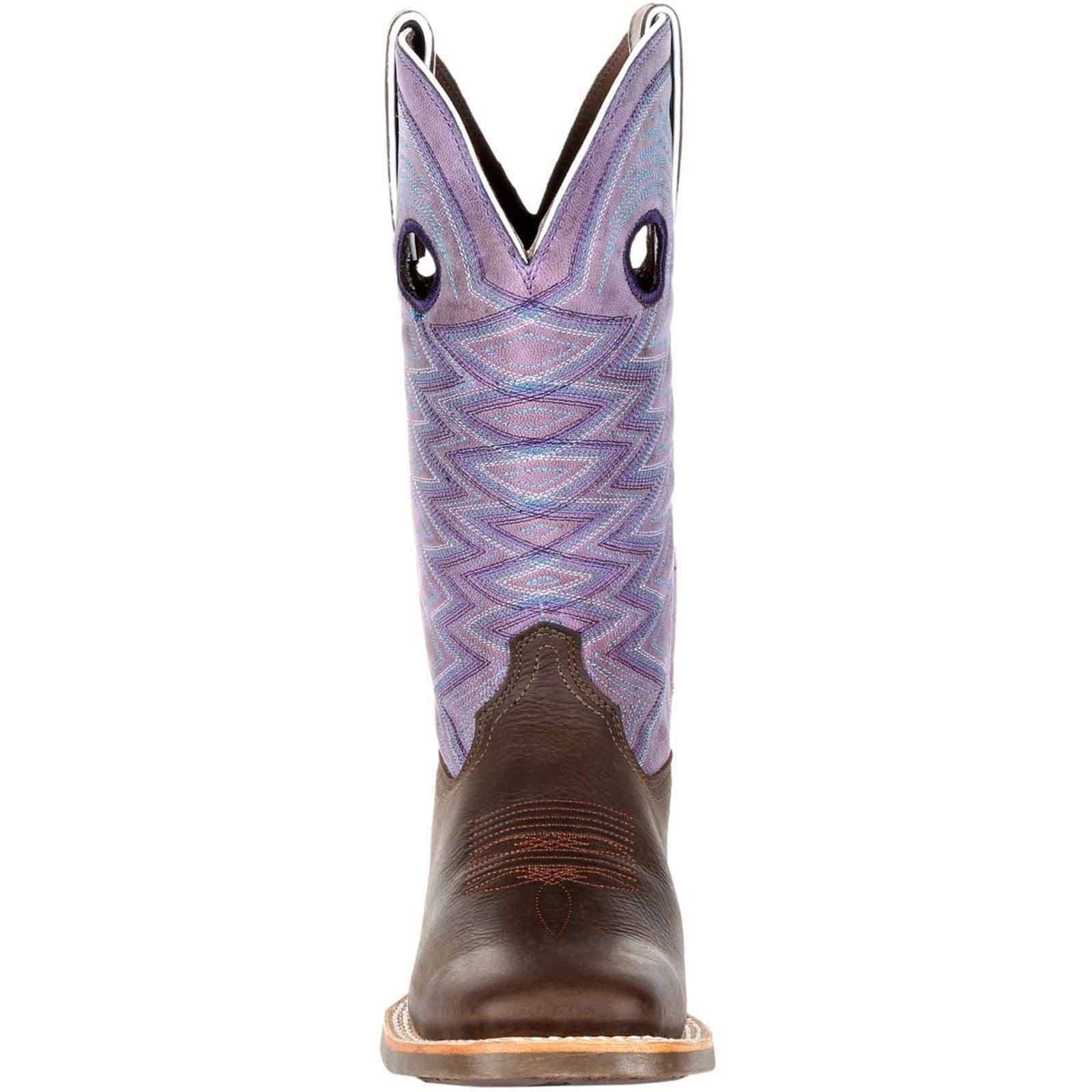 Durango Lady Rebel Pro Bottes En Cuir Pour Femme Couleur Terre Sombre/Améthyste