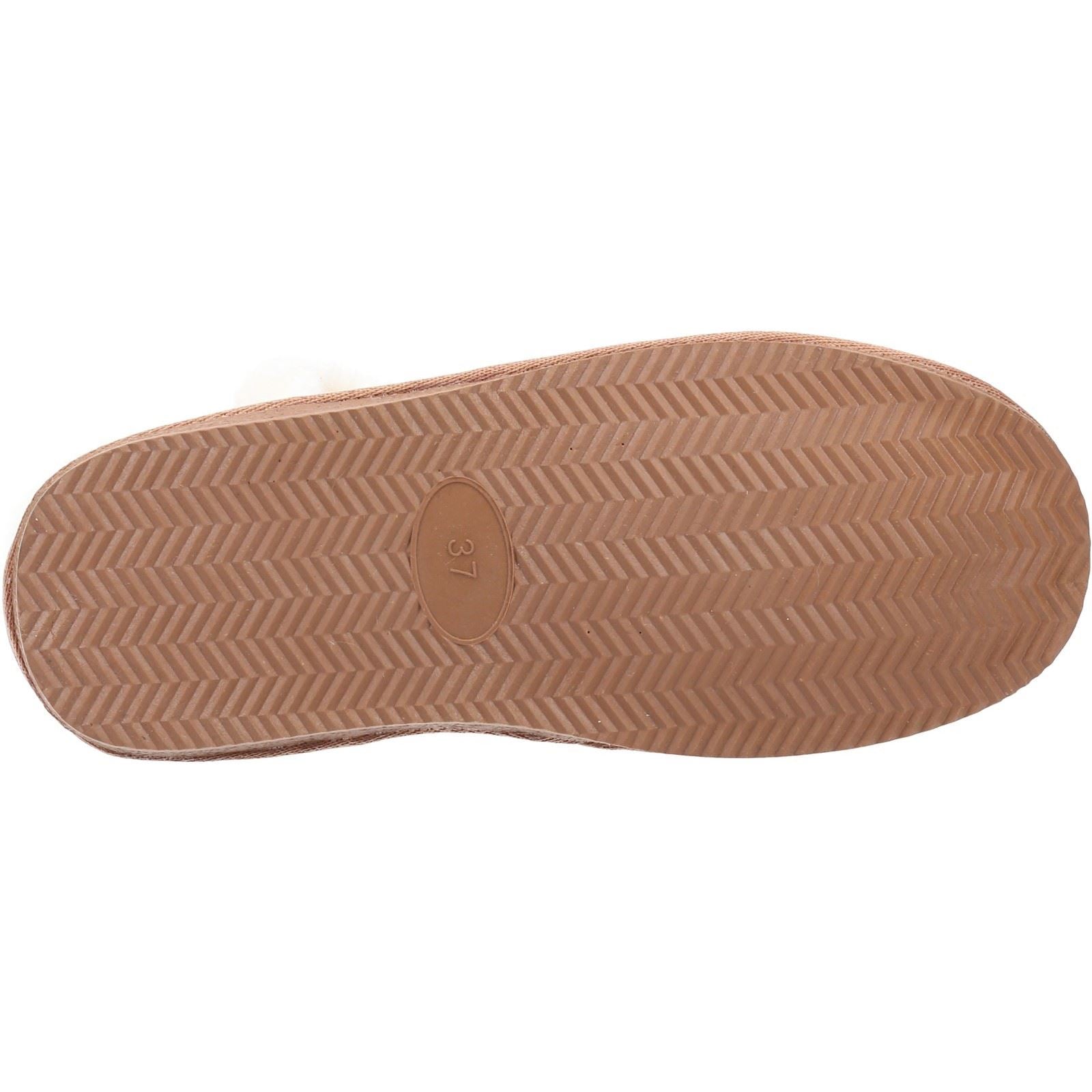 Hush Puppies Ashleigh Chaussons En Fausse Fourrure Pour Femmes Couleur Beige