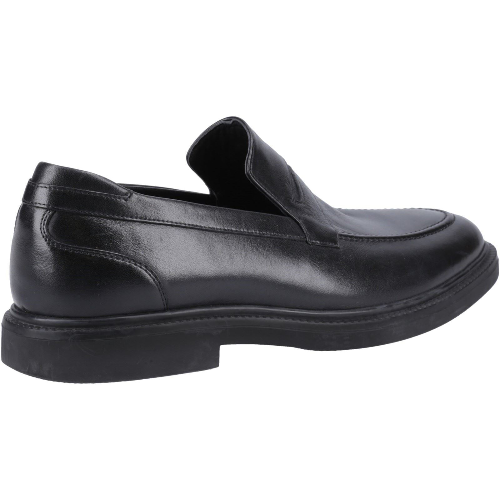 Hush Puppies Knox Mocassins Noirs En Cuir Pour Hommes