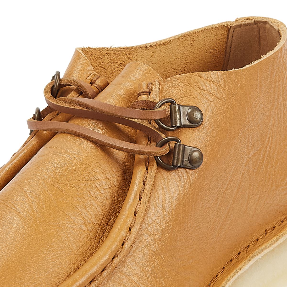 Clarks Originals Bottes Légères Pour Hommes De Couleur Tan Clair Desert Nomad Leather Curry