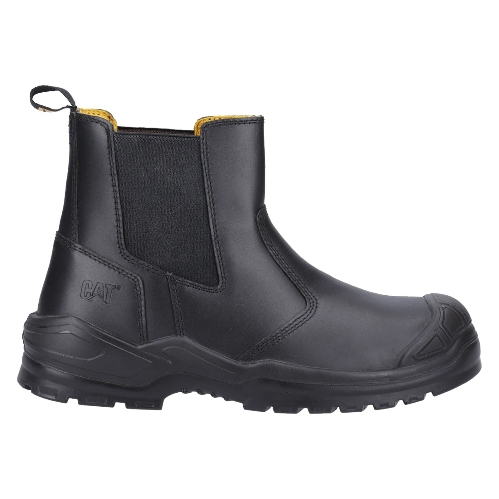 Caterpillar Bottes De Sécurité En Cuir Noir Striver