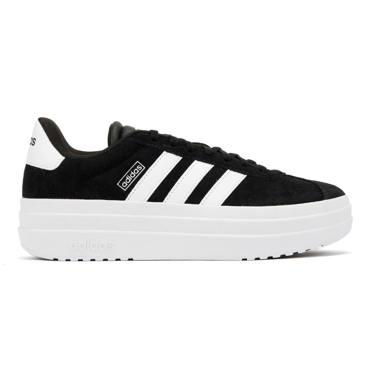 Adidas VL Court Bold Baskets Noires En Cuir Pour Femmes