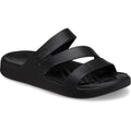 Crocs Getaway Strappy sandales noires pour femme en thermoplastique