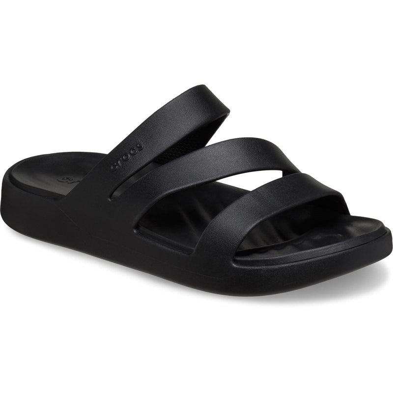 Crocs Getaway Strappy sandales noires pour femme en thermoplastique