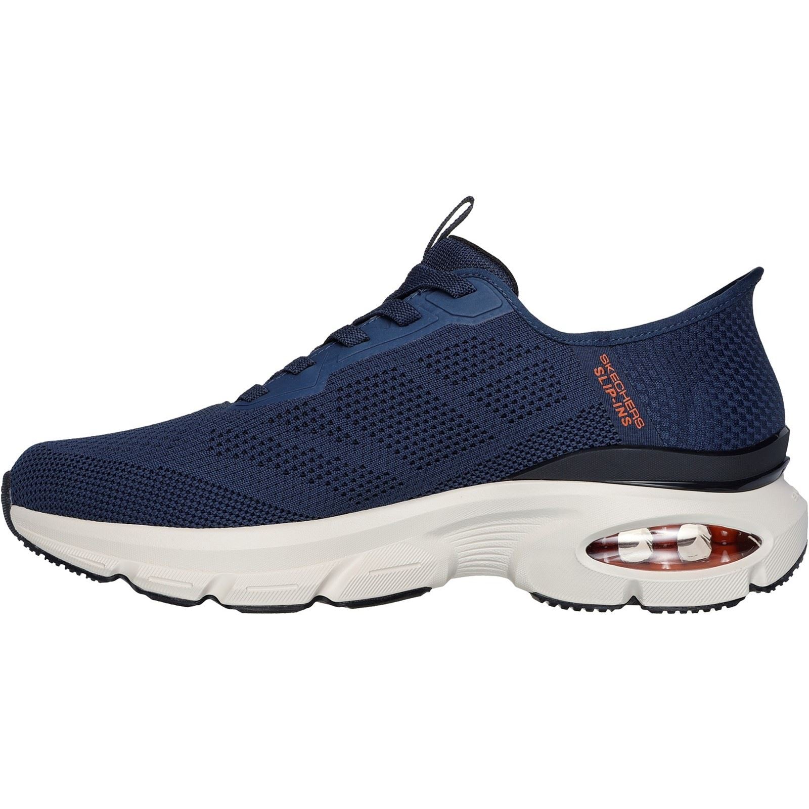 Skechers Skech-Air Ventura Vanderway Baskets Homme En Textile Bleu Marine/Orange