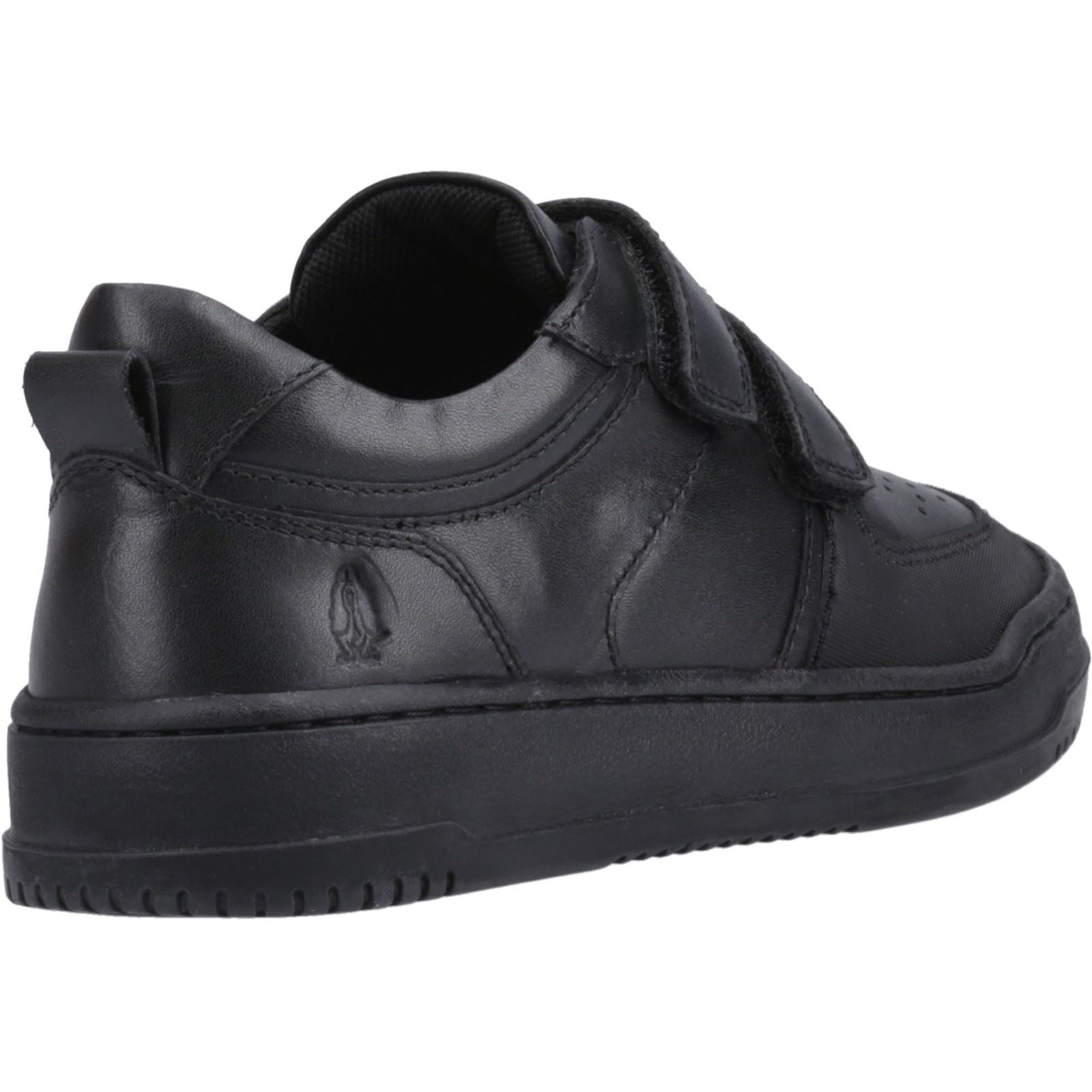 Hush Puppies Daxton Baskets Noires En Cuir Pour Garçons