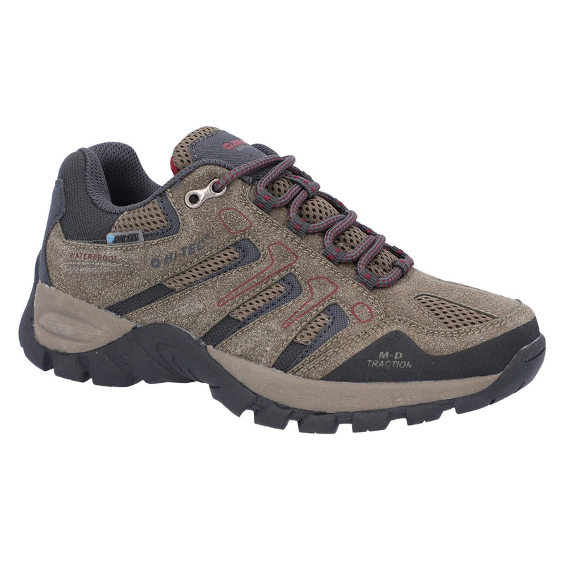 Hi-Tec Torca Low Chaussures De Randonnée Pour Femme En Maille Couleur Taupe Foncé/charbon