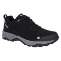 Hi-Tec Saunter WP Chaussures De Randonnée Noires Pour Hommes En Mesh Polyester.