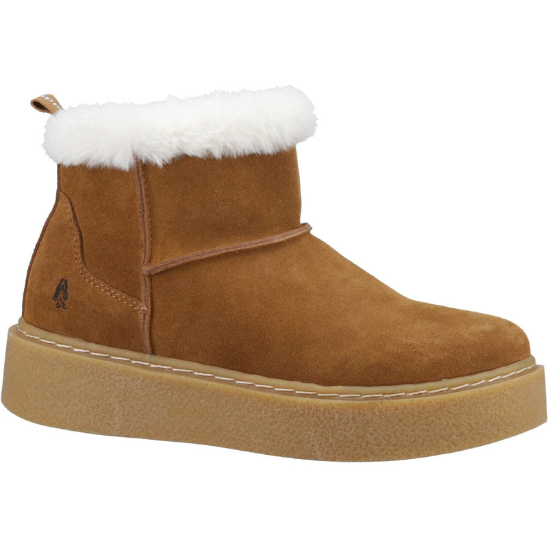 Hush Puppies Becca Femmes Suédoises Bottines D'hiver En Daim Tan