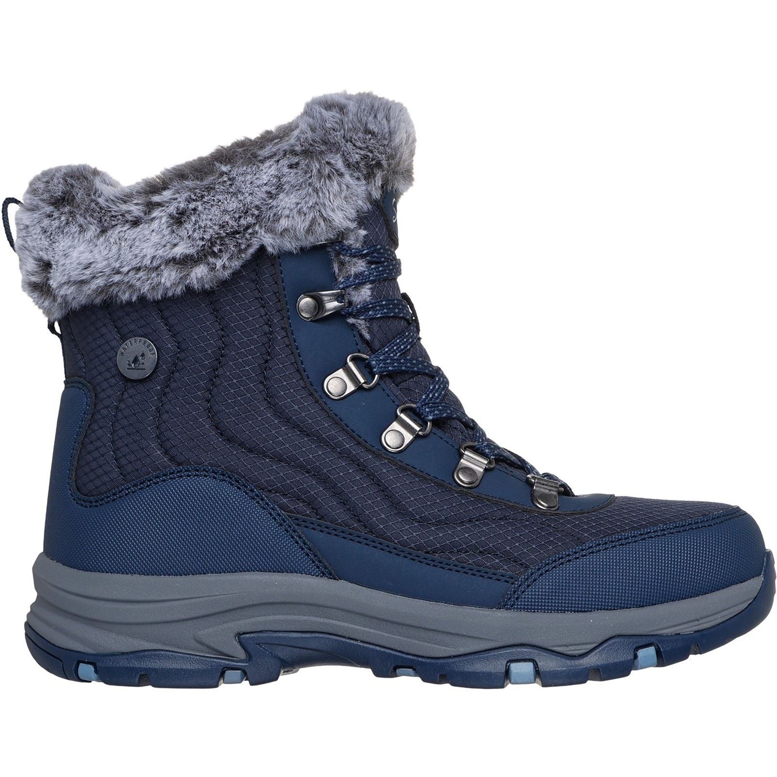 Skechers Trego Stormie Bottines D'Hiver Bleu Marine Pour Femmes