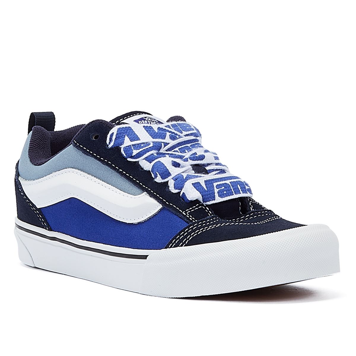 Vans Knu Skool Baskets Bleues/Blanches